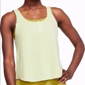 NWT L Nike Yoga Luxe Henley Tank Top